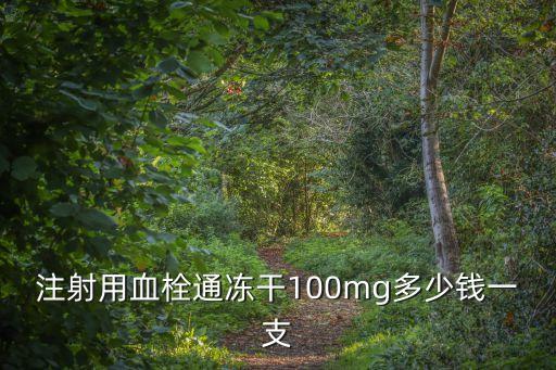 注射用血栓通凍干100mg多少錢一支