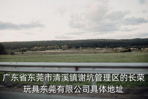 廣東省東莞市清溪鎮(zhèn)謝坑管理區(qū)的長(zhǎng)榮玩具東莞有限公司具體地址