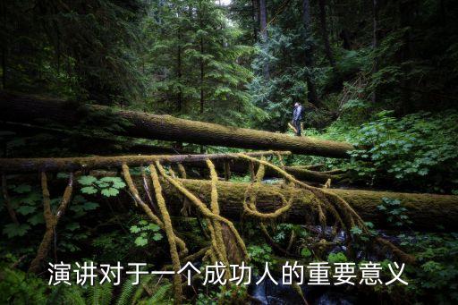 演講的意義，演講對(duì)于一個(gè)成功人的重要意義