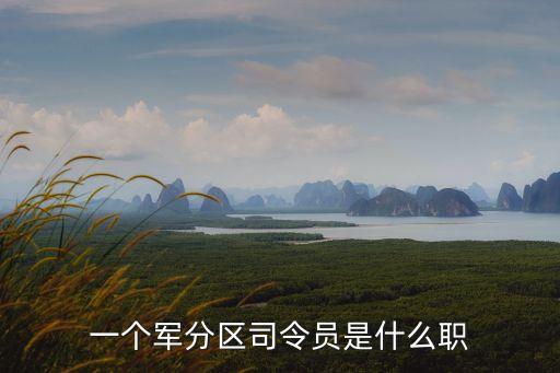 一個軍分區司令員是什么職