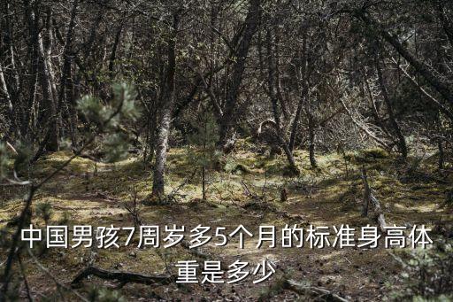 中國男孩7周歲多5個月的標準身高體重是多少