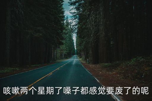 咳嗽兩個星期了嗓子都感覺要廢了的呢