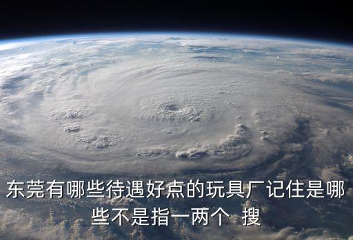 東莞有哪些待遇好點的玩具廠記住是哪些不是指一兩個  搜