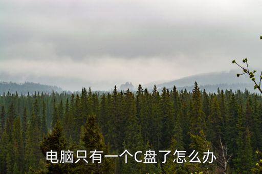 電腦只有一個c盤，電腦只有一個C盤了怎么辦