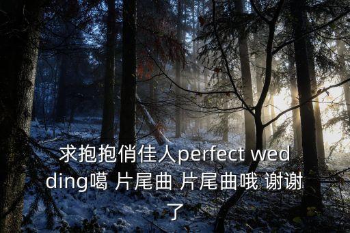 抱抱俏佳人，求抱抱俏佳人perfect wedding噶 片尾曲 片尾曲哦 謝謝了