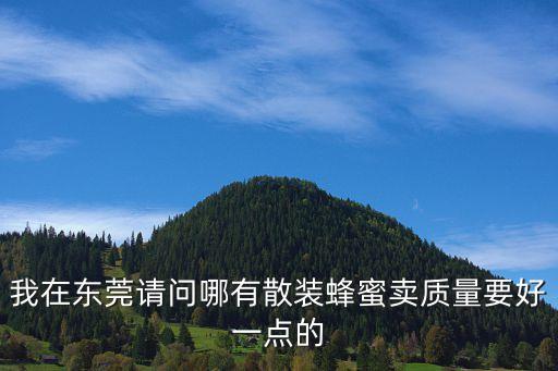 我在東莞請問哪有散裝蜂蜜賣質量要好一點的