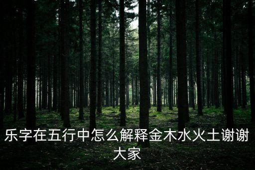 樂字在五行中怎么解釋金木水火土謝謝大家