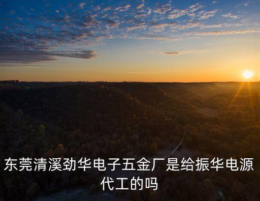 東莞清溪勁華電子五金廠是給振華電源代工的嗎