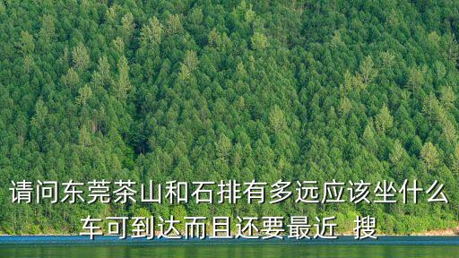 東莞石排到茶山，石排到東莞茶山舊布市場坐什么車可以到