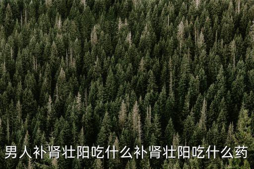 男人補腎壯陽吃什么補腎壯陽吃什么藥