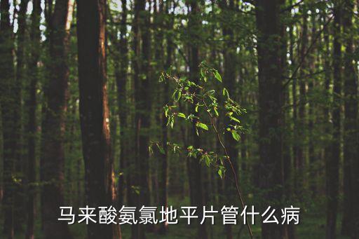 馬來酸氨氯地平片管什么病