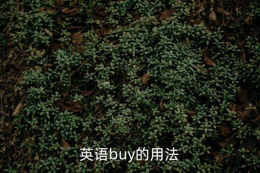 英語(yǔ)buy的用法