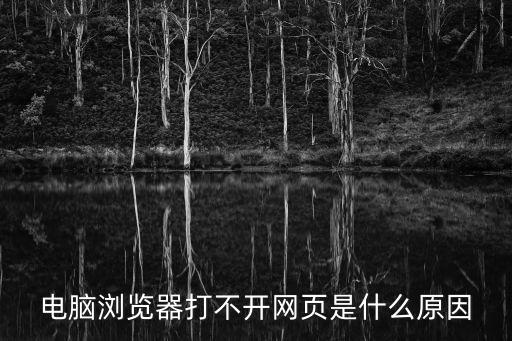 電腦瀏覽器打不開網頁是什么原因