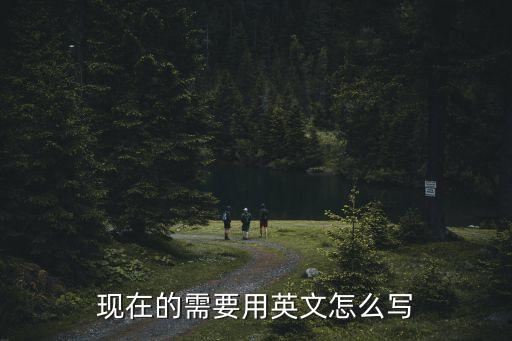 需要用英語怎么寫，需要的英語單詞怎么寫