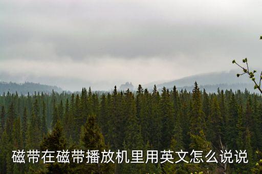 磁帶英文，磁帶在磁帶播放機里用英文怎么說說