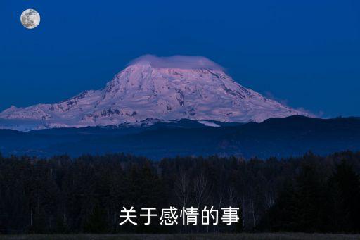 關于感情的事