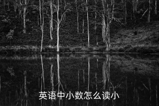 英語中小數(shù)怎么讀小