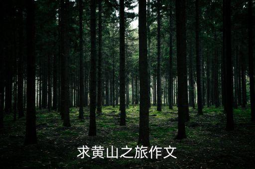 求黃山之旅作文