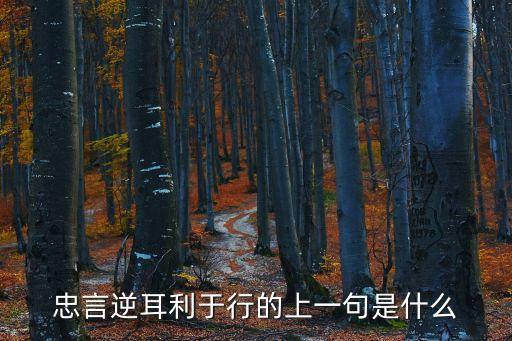 忠言逆耳利于行，忠言逆耳利于病忠言逆耳利于行意思