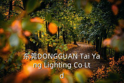 東莞龍昱，東莞DONGGUAN Tai Yang Lighting Co Ltd