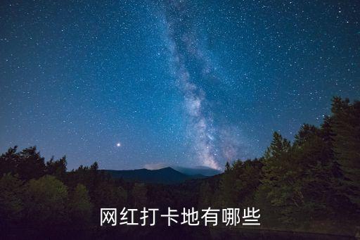 網(wǎng)紅打卡地有哪些