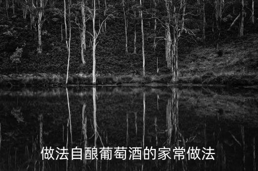 做法自釀葡萄酒的家常做法
