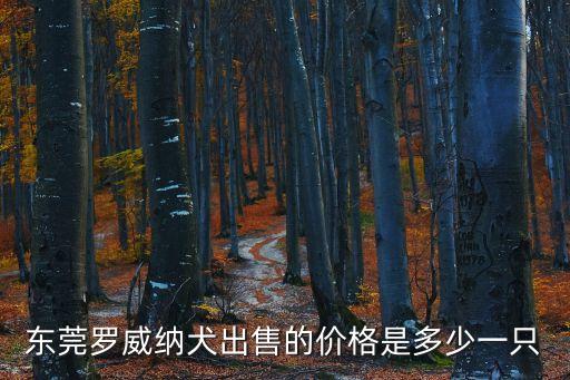 東莞羅威納犬出售的價(jià)格是多少一只