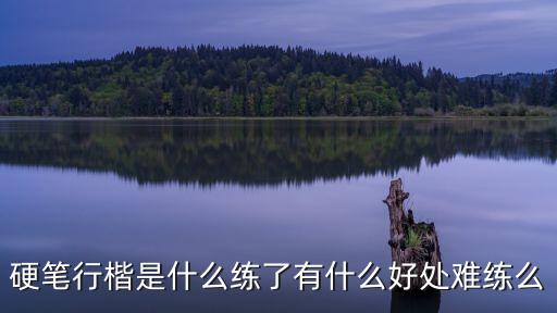 硬筆行楷是什么練了有什么好處難練么