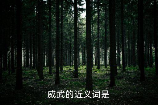威武近義詞，威武近義詞是什么