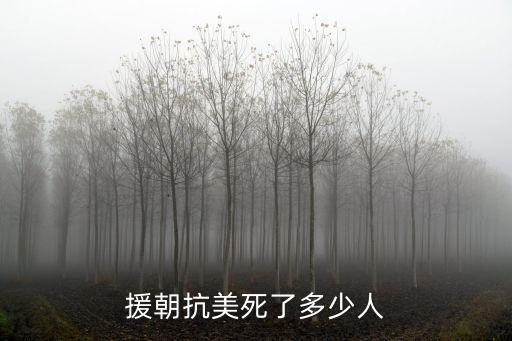 援朝抗美死了多少人