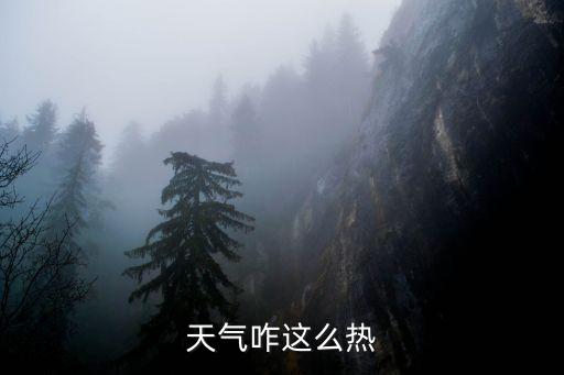 天氣這么熱，天氣咋這么熱