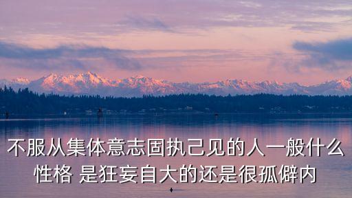 集體意志，不服從集體意志固執己見的人一般什么性格 是狂妄自大的還是很孤僻內
