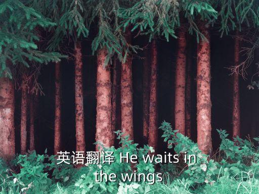 英語翻譯 He waits in the wings