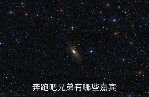 奔跑吧兄弟有哪些嘉賓