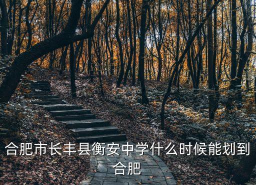 合肥市長豐縣衡安中學什么時候能劃到合肥