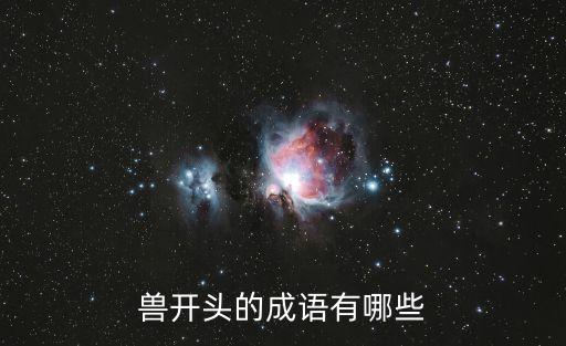 獸的成語，獸開頭的成語有哪些