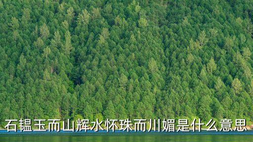 石韞玉，成語如石韞玉 是什么意思