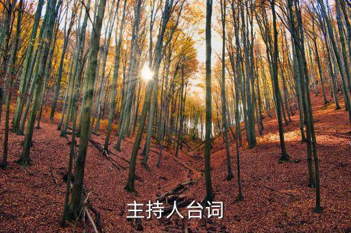 主持人臺詞