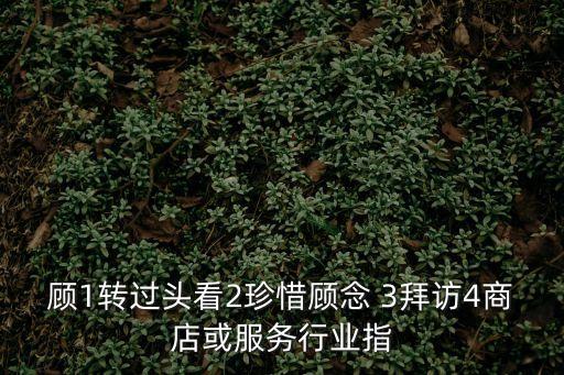 顧1轉過頭看2珍惜顧念 3拜訪4商店或服務行業指