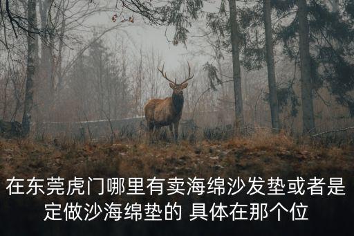 在東莞虎門(mén)哪里有賣(mài)海綿沙發(fā)墊或者是定做沙海綿墊的 具體在那個(gè)位