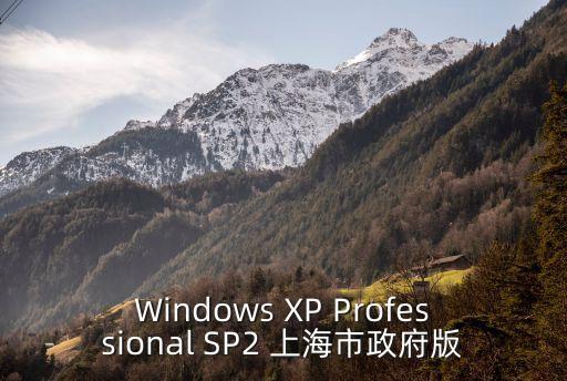 上海市政府品牌市品牌基金，Windows XP Professional SP2 上海市政府版
