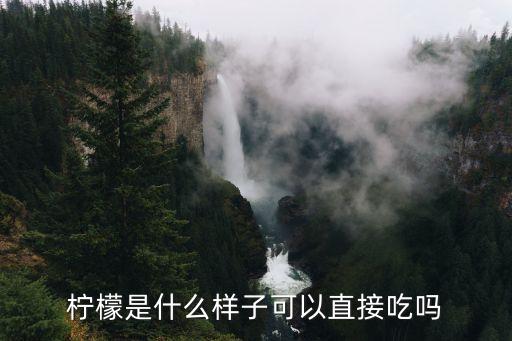 檸檬圖片，檸檬是什么樣子可以直接吃嗎