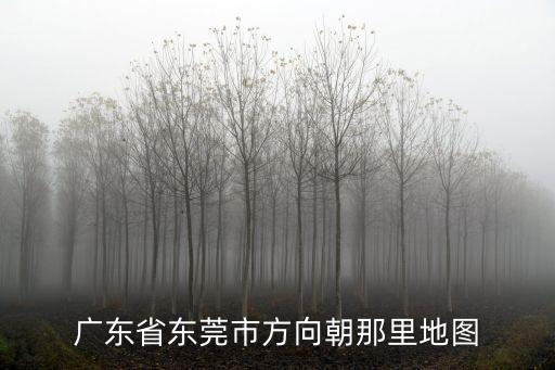 廣東省東莞市方向朝那里地圖