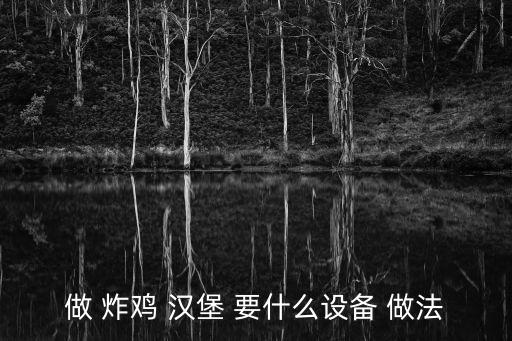 做 炸雞 漢堡 要什么設備 做法