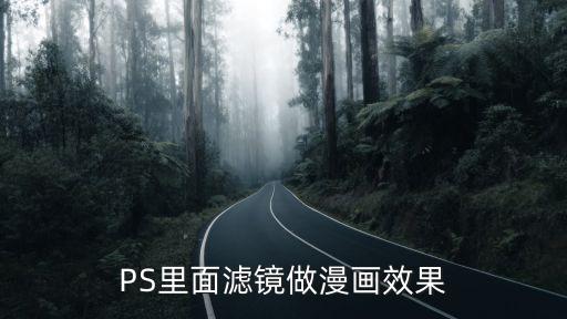PS里面濾鏡做漫畫效果