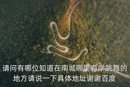 請問有哪位知道在南城哪里有學跳舞的地方請說一下具體地址謝謝百度
