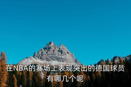 在NBA的賽場上表現突出的德國球員有哪幾個呢