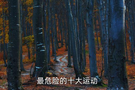 危險運動，最危險的十大運動