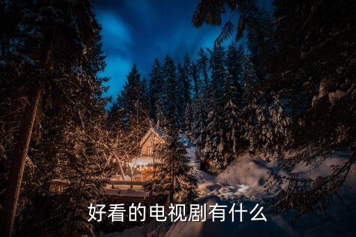 好看的電視劇有什么
