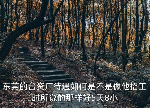 東莞的臺資廠待遇如何是不是像他招工時所說的那樣好5天8小